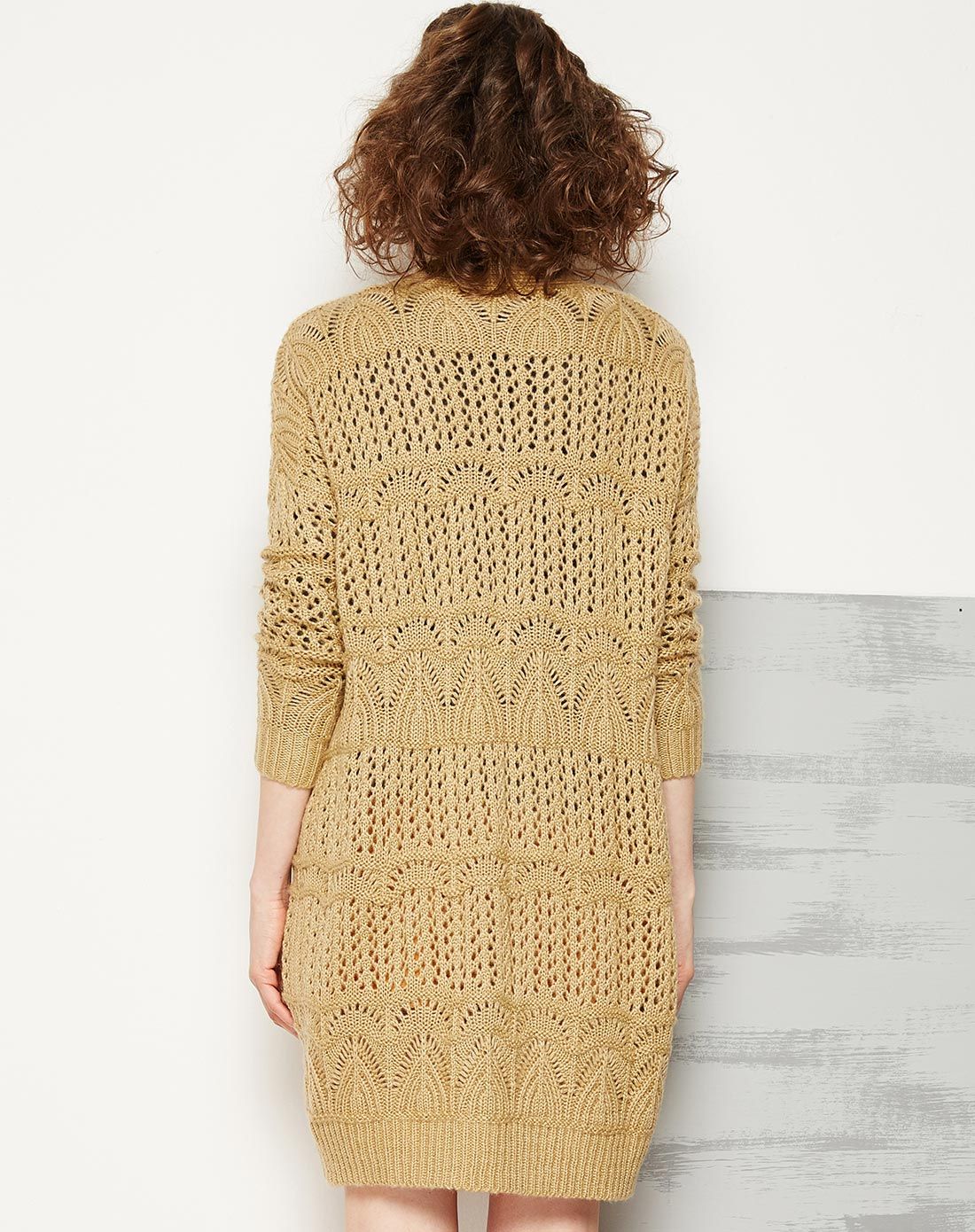 乔金黄时尚花样针织外套