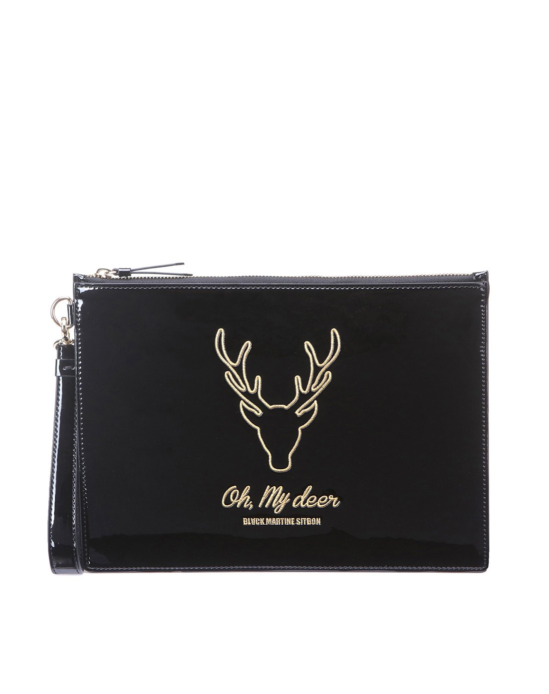 black martine sitbon neo kingdom mirror鹿头手拿包