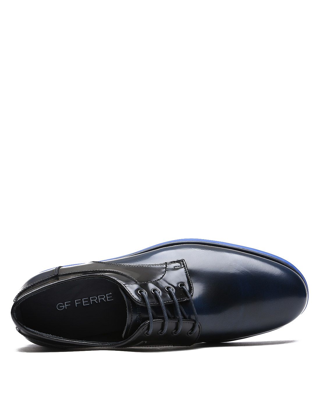 gf ferre男款蓝色牛皮休闲单鞋fg430820180124_唯品会