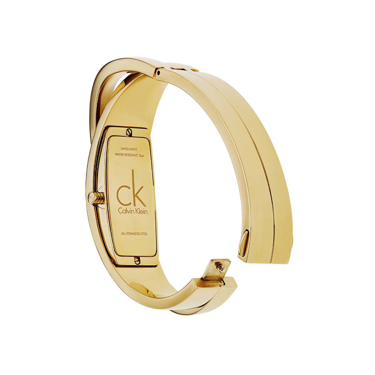 ck手表女士feminine系列叠搭钢带手镯型时装石英手表