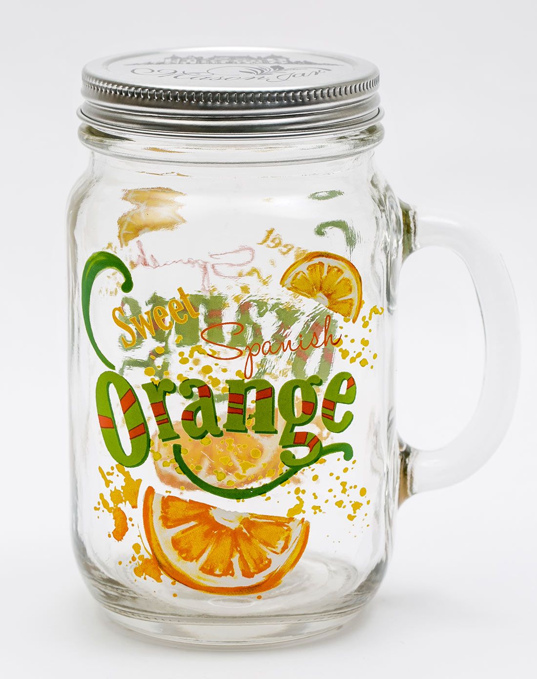 美式印花梅森罐水杯/啤酒杯/储物罐800ml