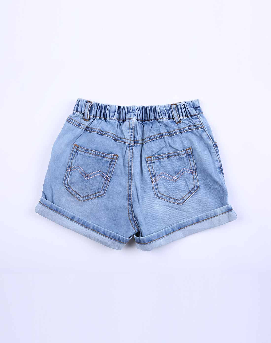 [专柜同步款]女童浅蓝色牛仔短裤