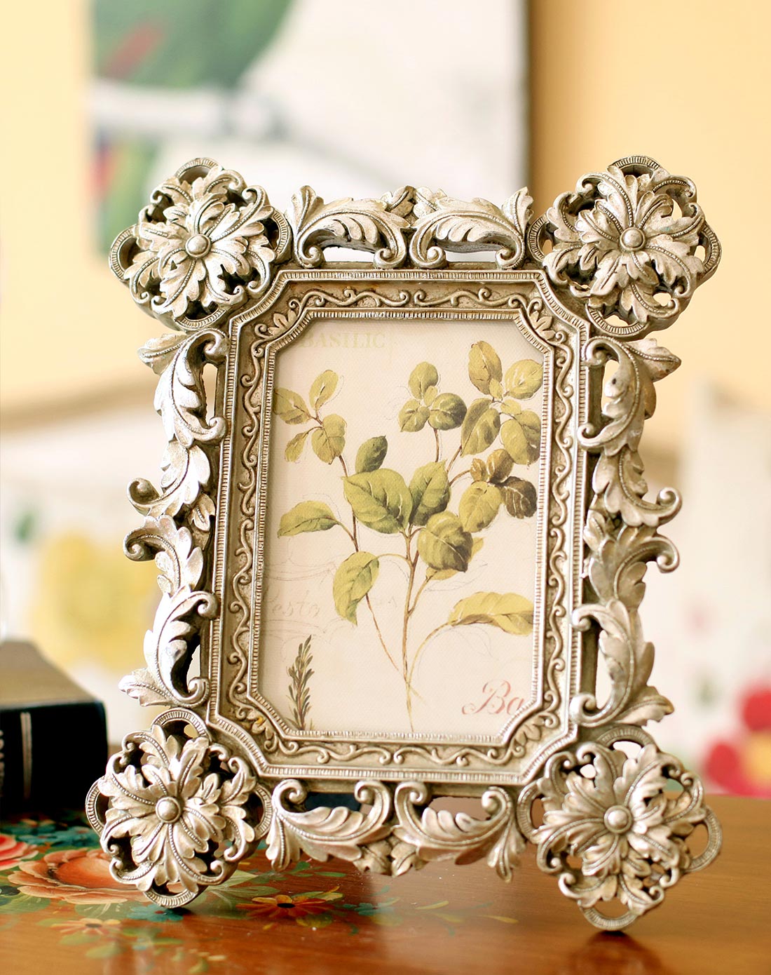仿镀银精美相框6寸桌面摆台b款