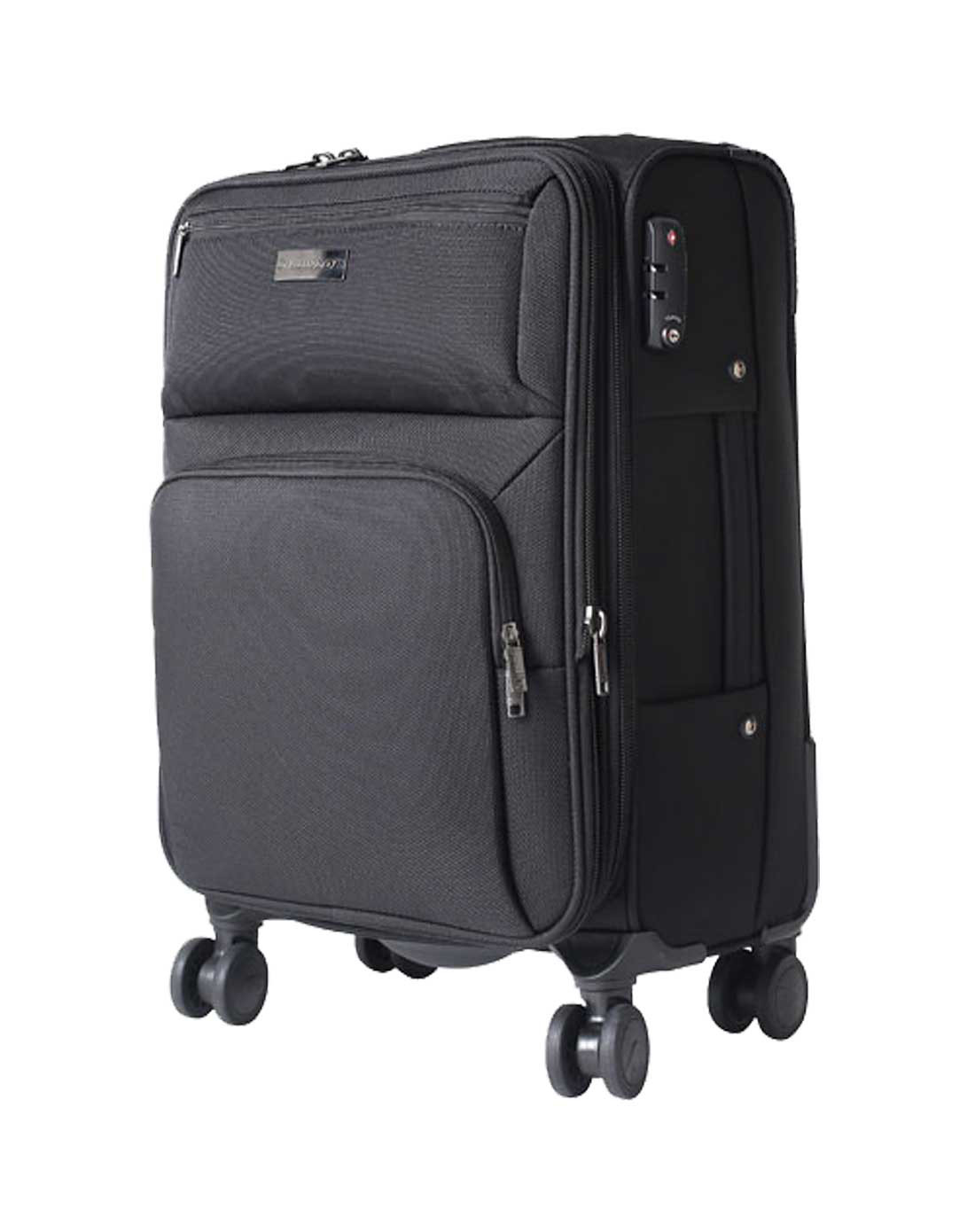 dunlop拉杆箱专场黑色简约休闲万向轮拉杆箱20寸51552041_唯品会