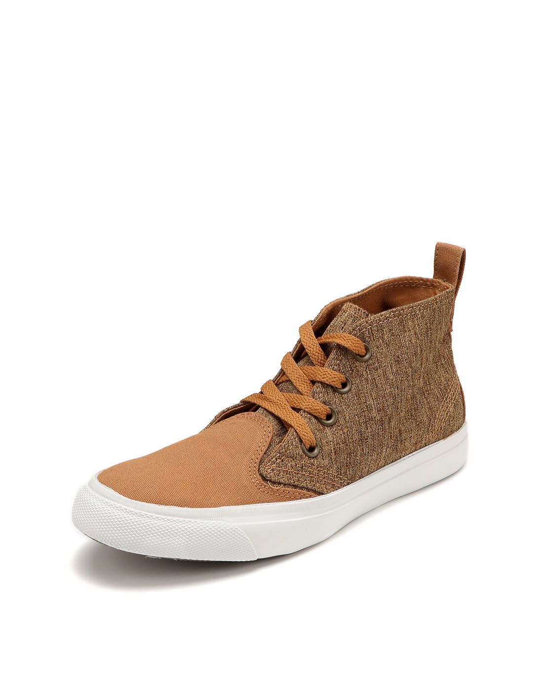 舒适个性 中性款土黄色中帮休闲鞋