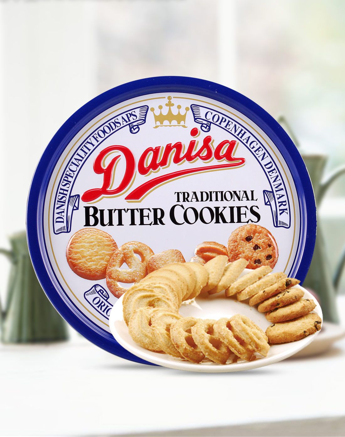 皇冠 丹麦曲奇饼干特价促销454g罐装(包装随机发货)