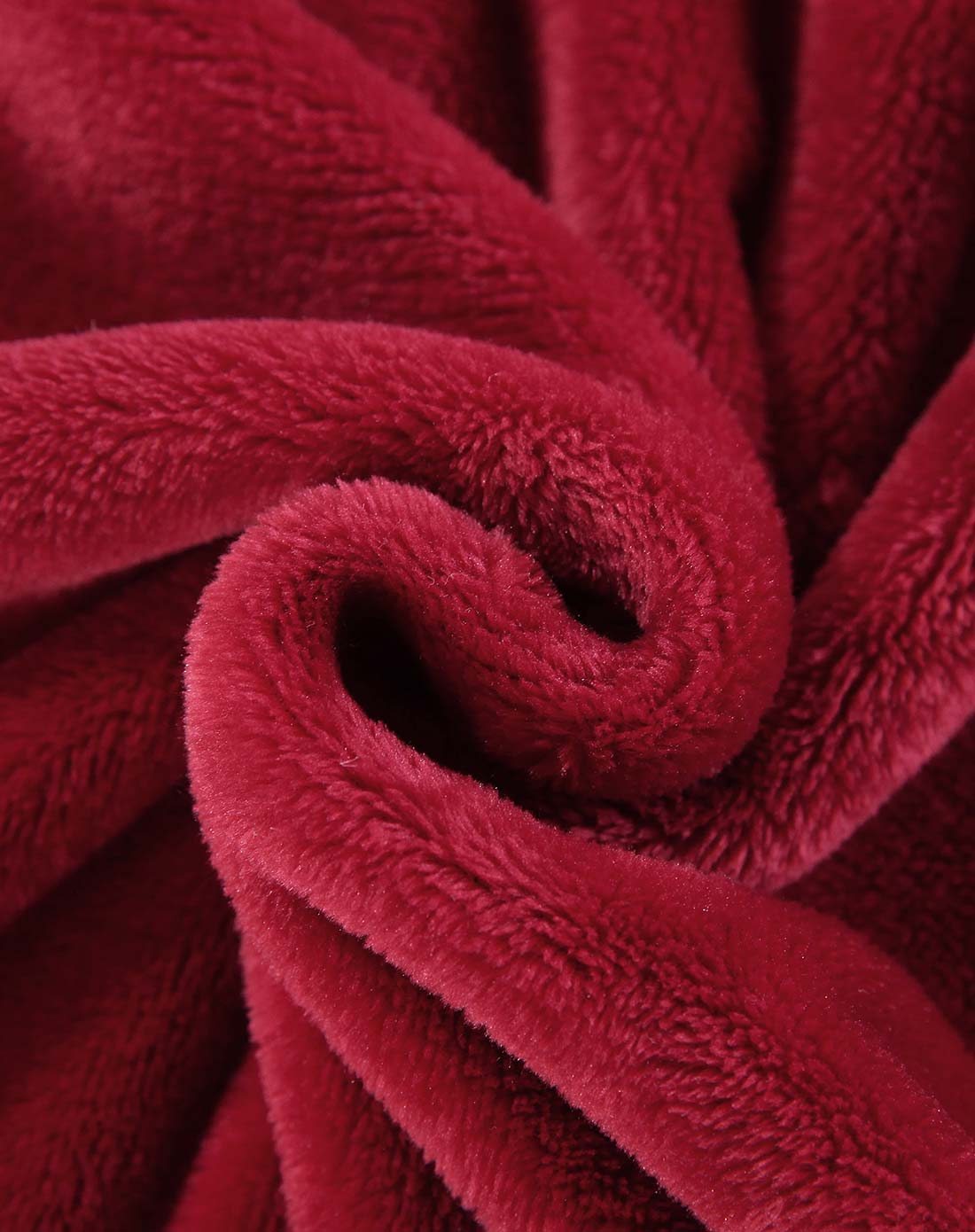 180*200cm双人素色云貂绒毯(绛红)