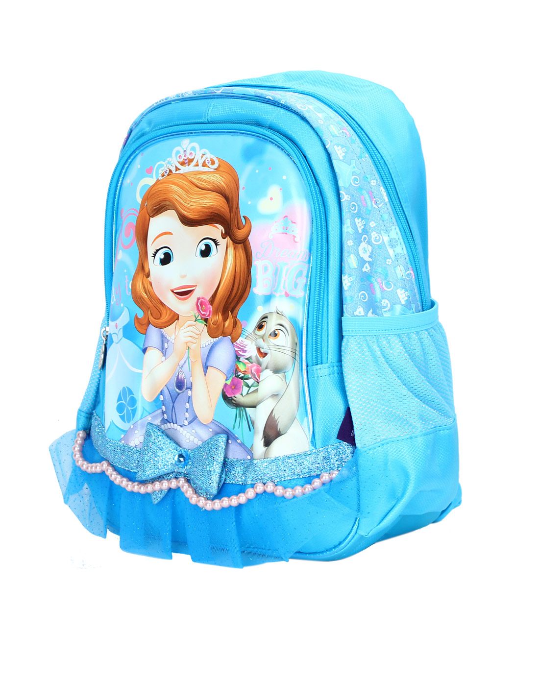 迪士尼disney蓝色女童小公主儿童书包