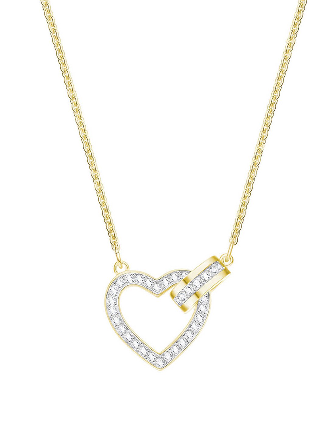 swarovski/施华洛世奇 【18年新款爱心系列】心形晶莹项链 5405576