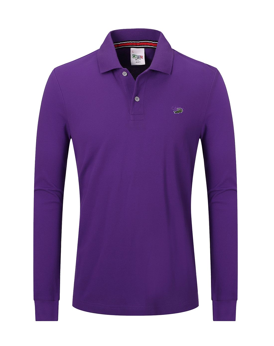 休闲舒适男款运动polo衫鲜紫