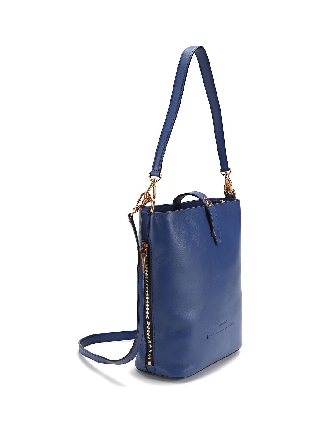 女款蓝色简约时尚两用包