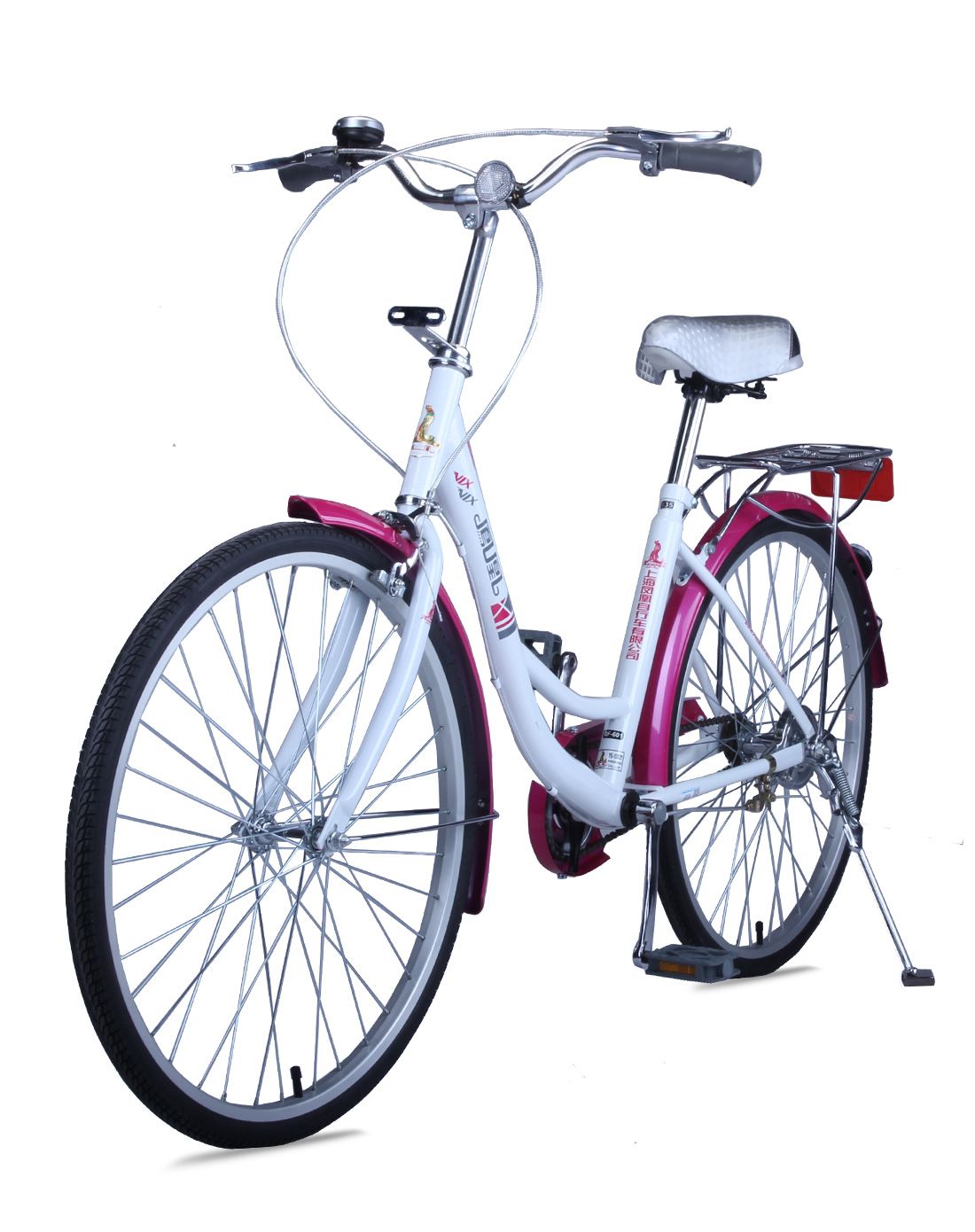 凤凰&永久自行车专场直发货凤凰 女式白红24寸淑女车bt10-1_唯品会