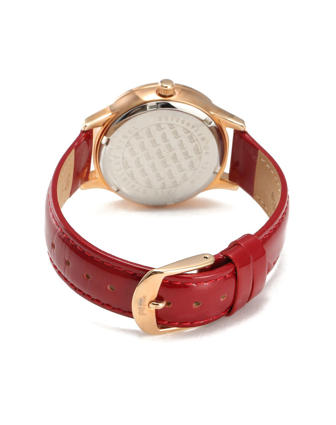 folli follie 红色四叶草简约女款手表