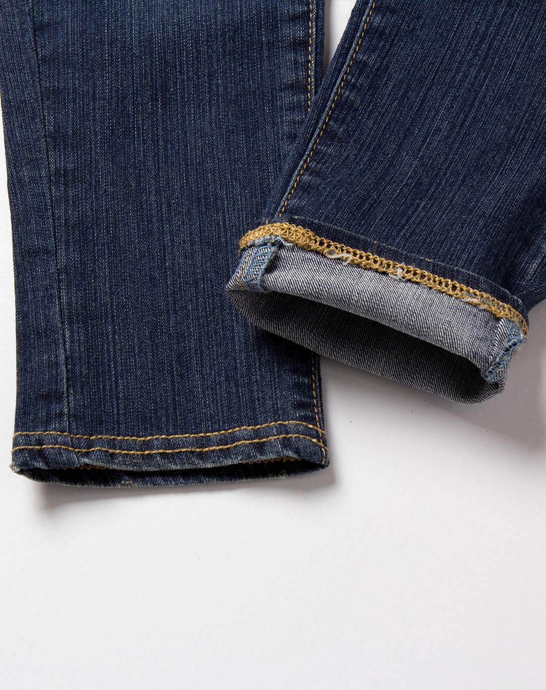 女大童石灰蓝梭织长裤