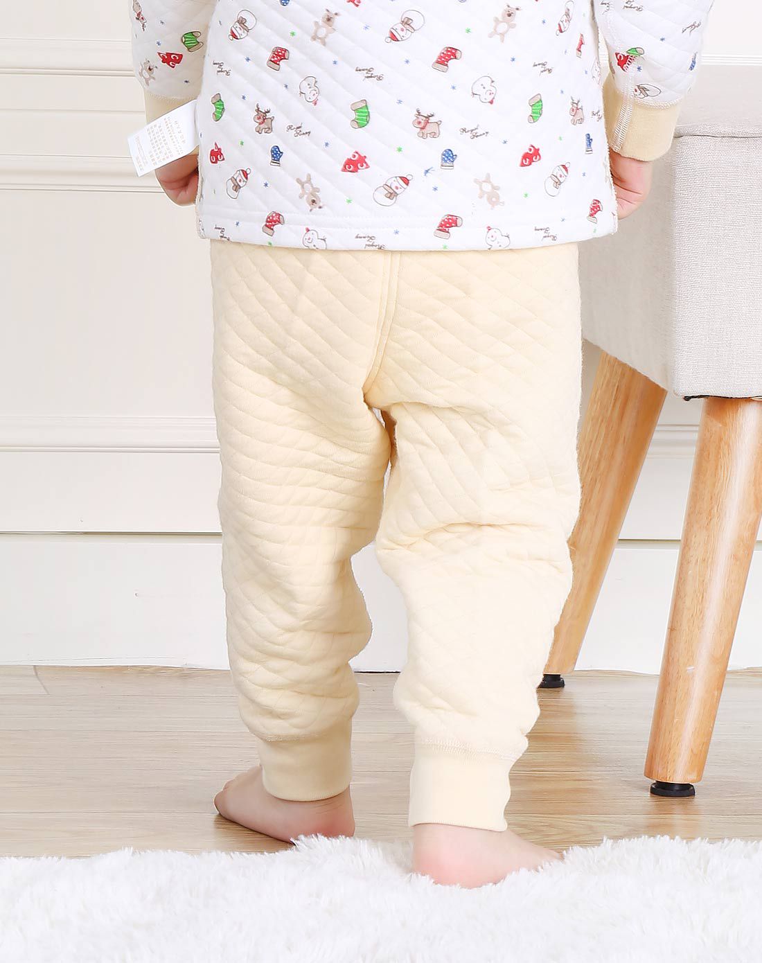 中性浅黄两用合裆裤