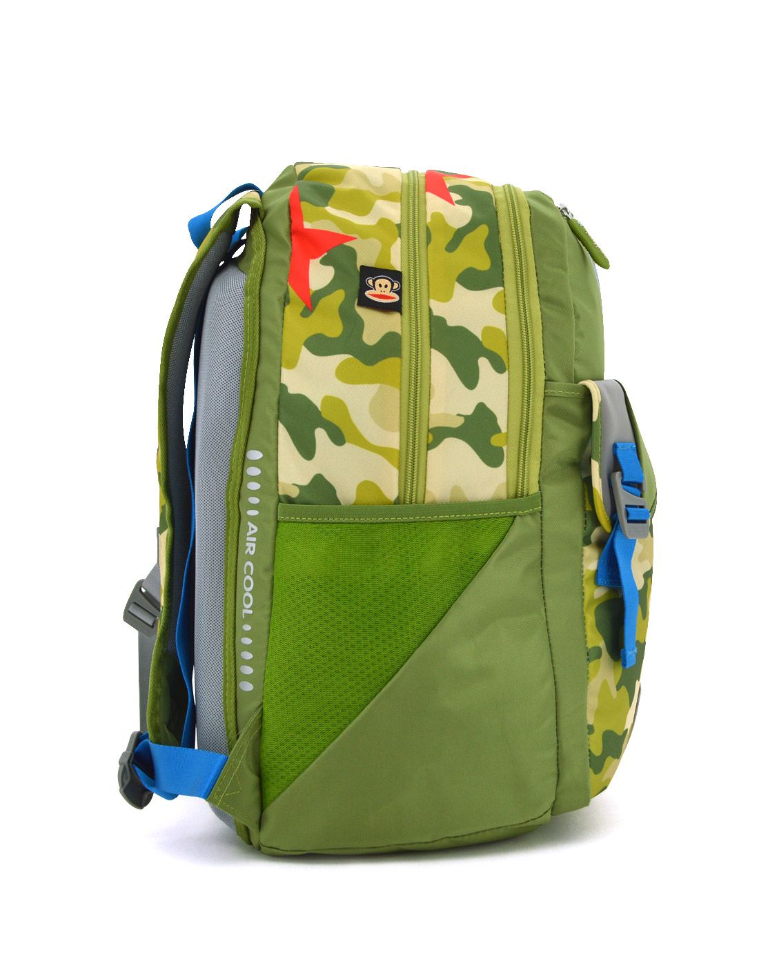 paul frank军绿色男童时尚休闲背包