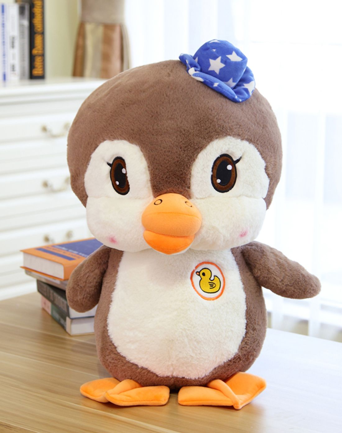 【新款】q企鹅公仔棕色35cm