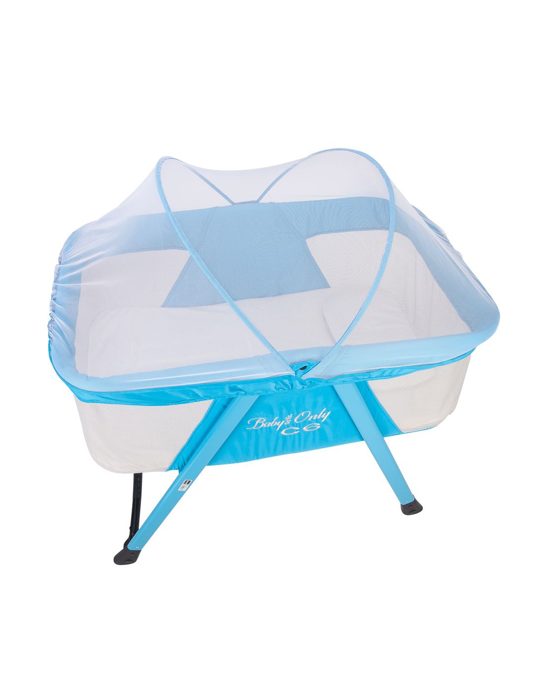 【平摇 保护大脑】简约婴儿小摇床蓝色