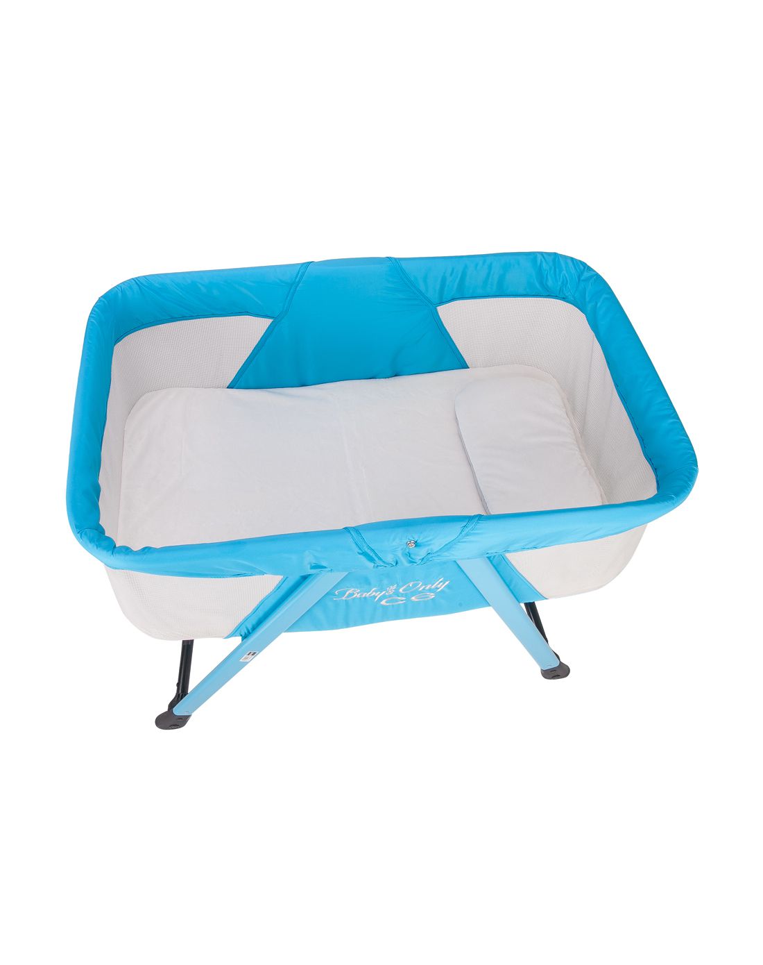 【平摇 保护大脑】简约婴儿小摇床蓝色