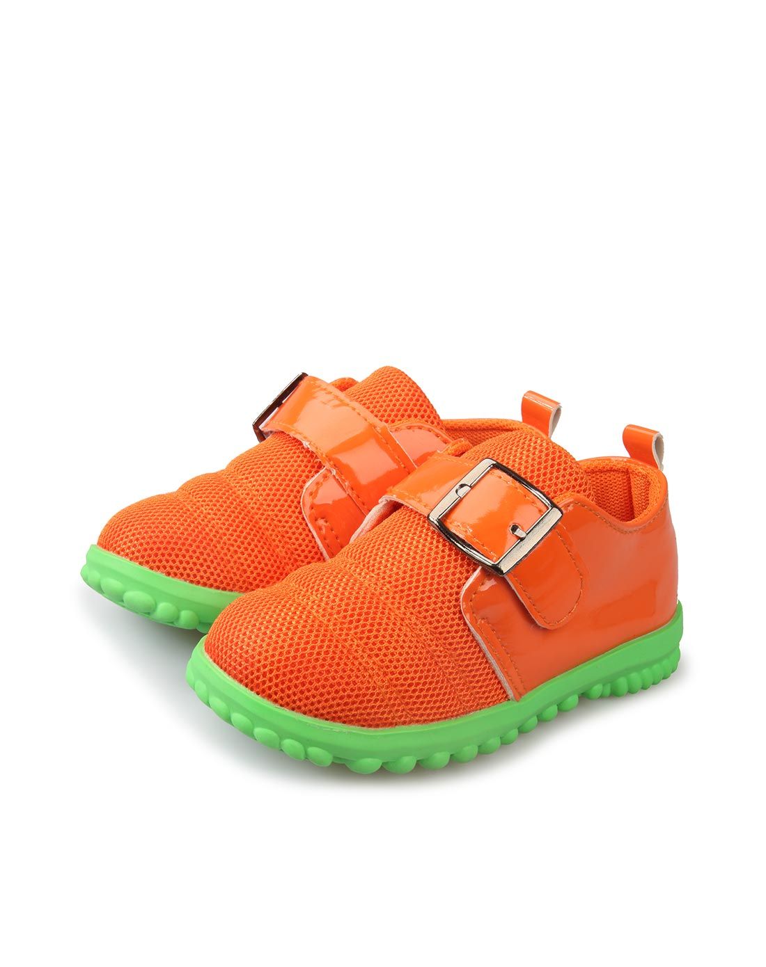 1-3岁橙色百搭时尚软底学步鞋