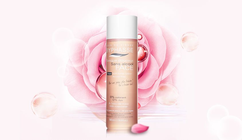 byphasse玫瑰精华爽肤水500ml