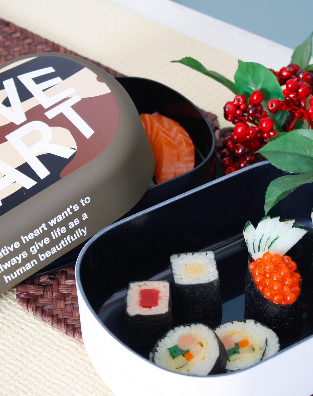 日本进口native heart系列迷彩大号双层便当盒