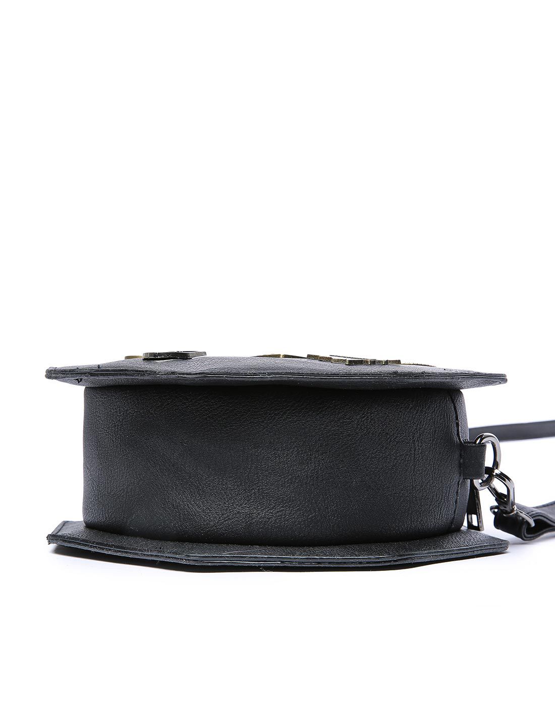 新品多边徽章包经典黑