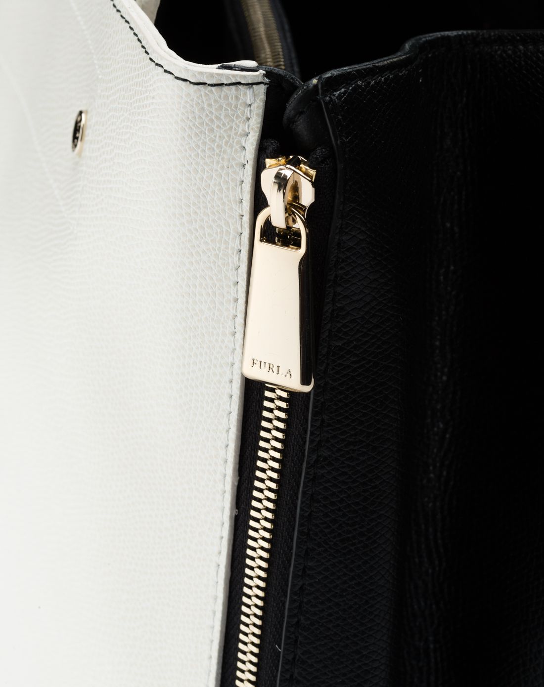 furla 包包精品专场furla黑色混白色牛皮女手提包bmusbde7are00zop3