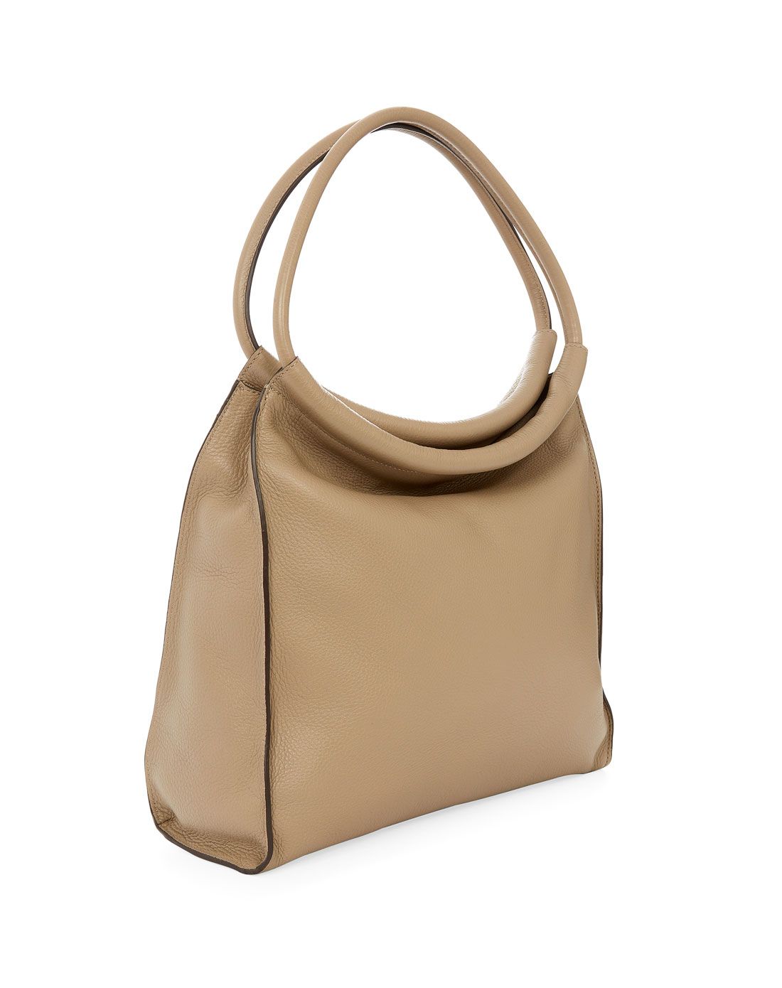 jaeger包包及配件专场jaeger米棕色典雅简约纯色皮革手袋790015n16100