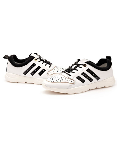 富铤fortei白色头层牛皮时尚休闲冲孔鞋6b-295043t0_唯品会