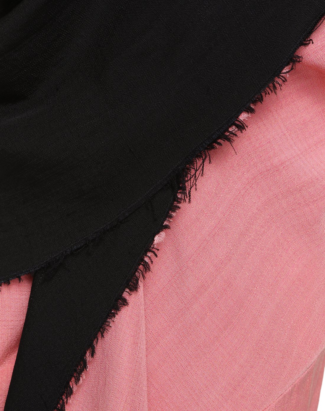 marni女款拼接不规则剪裁蚕丝混纺连衣裙黑/粉色