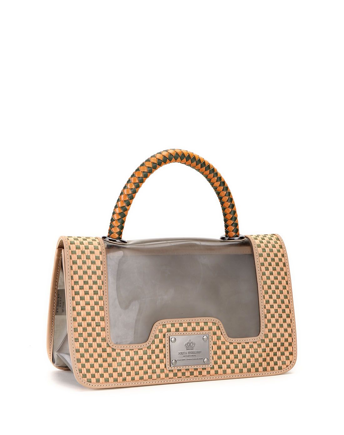 joryaweekend浅桔/绿色成熟斯文手拎包