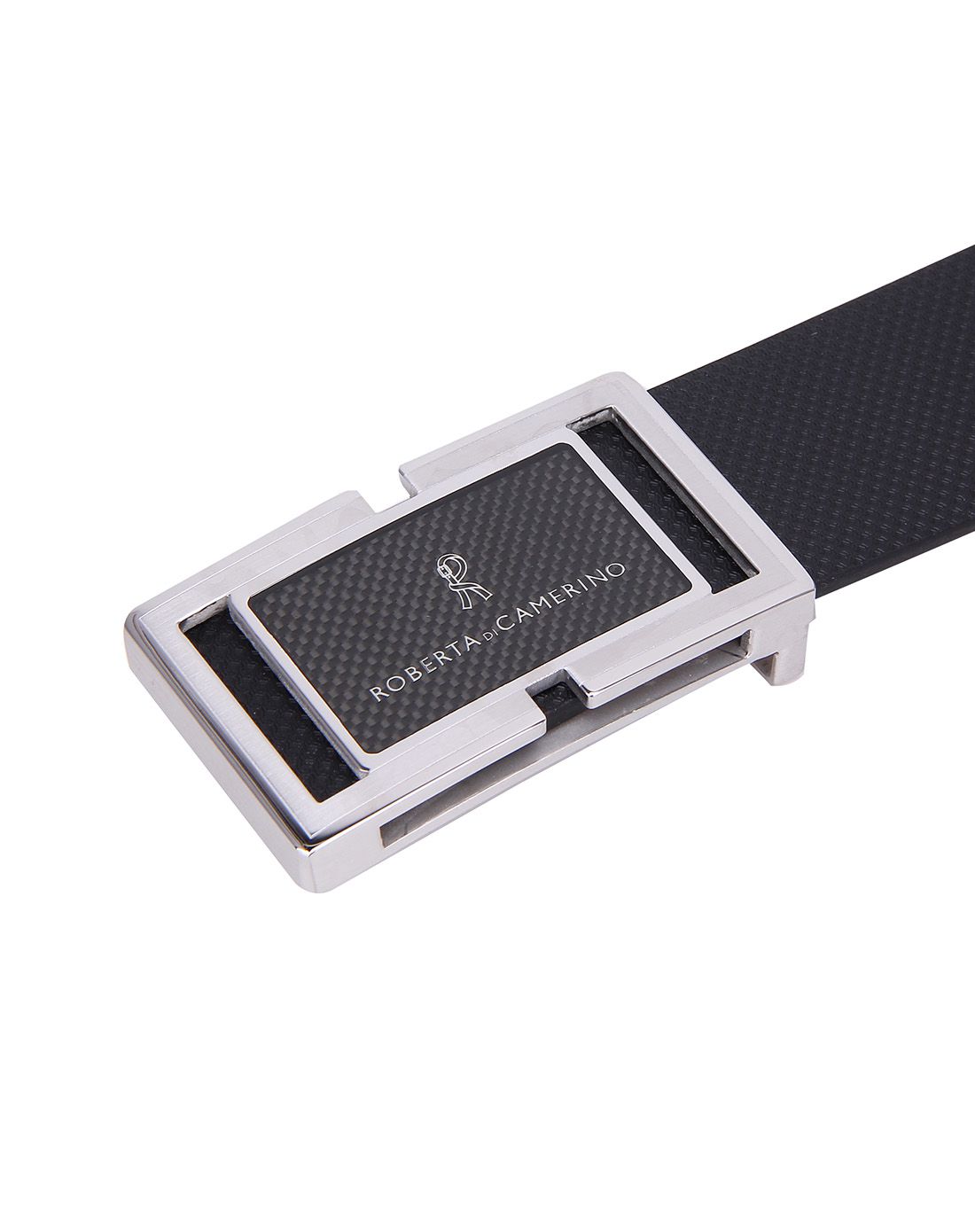 诺贝达roberta di camerino黑色牛皮板扣皮带r4195114523_唯品会