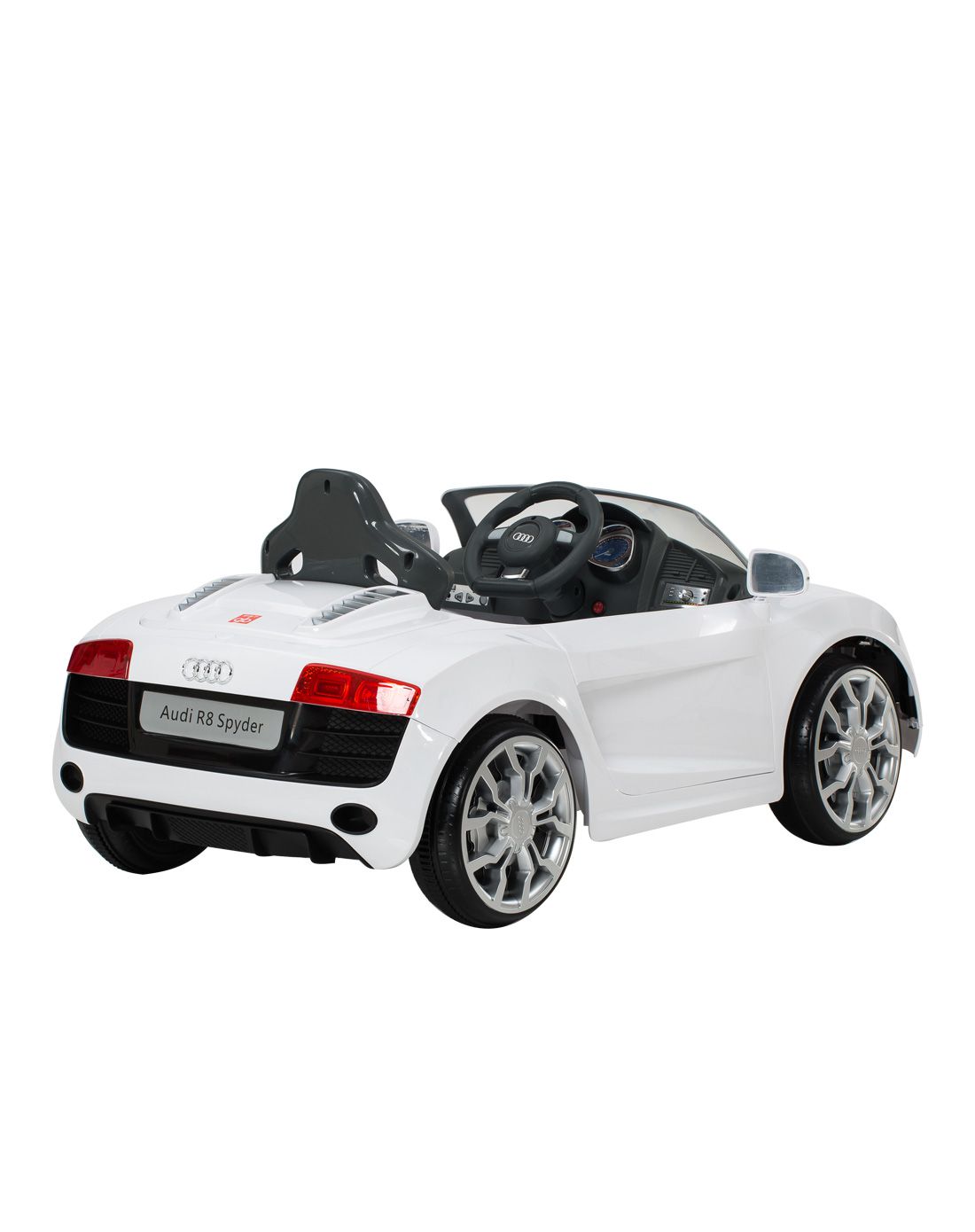 gb好孩子 奥迪遥控双驱儿童电动车(白色)