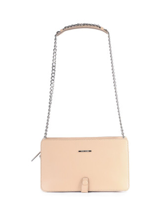 danielhechter专柜同步驼色牛皮革女款背提包