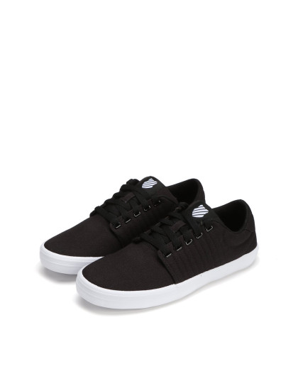 网球休闲鞋服专场中性款黑色简约轻松系带板鞋kwpd7s330719_唯品会