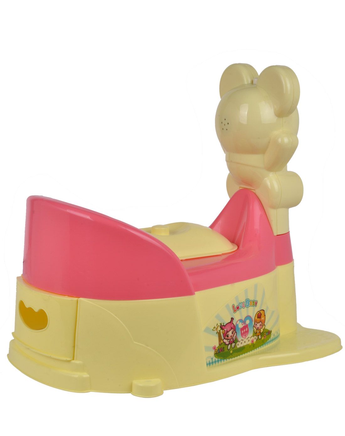 0-3岁婴幼儿放心玩具专场直发货米黄抽屉式小熊坐便器带音乐a40009175