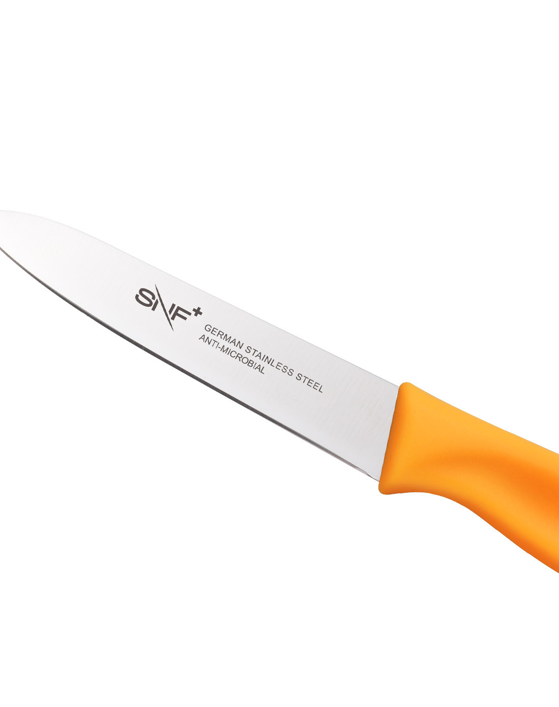 snf elite everyday日本金属离子抗菌水果刀-橙色无齿