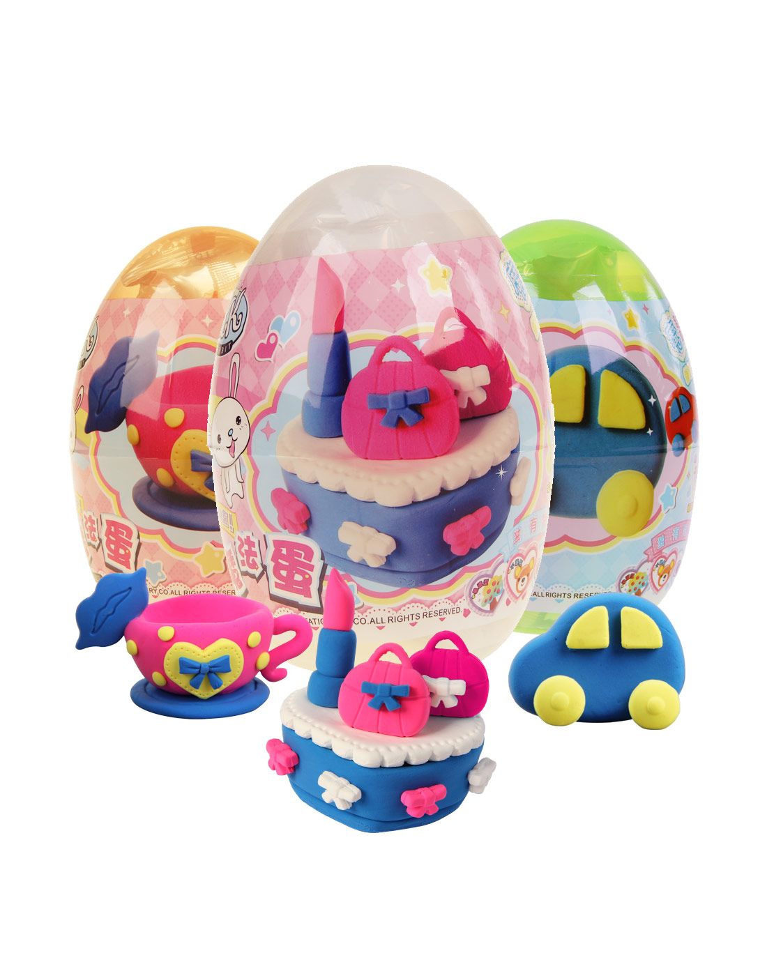 智高& kk rabbit玩具专场直发货(混合)智高kk魔法蛋 中蛋*3个 置物盒