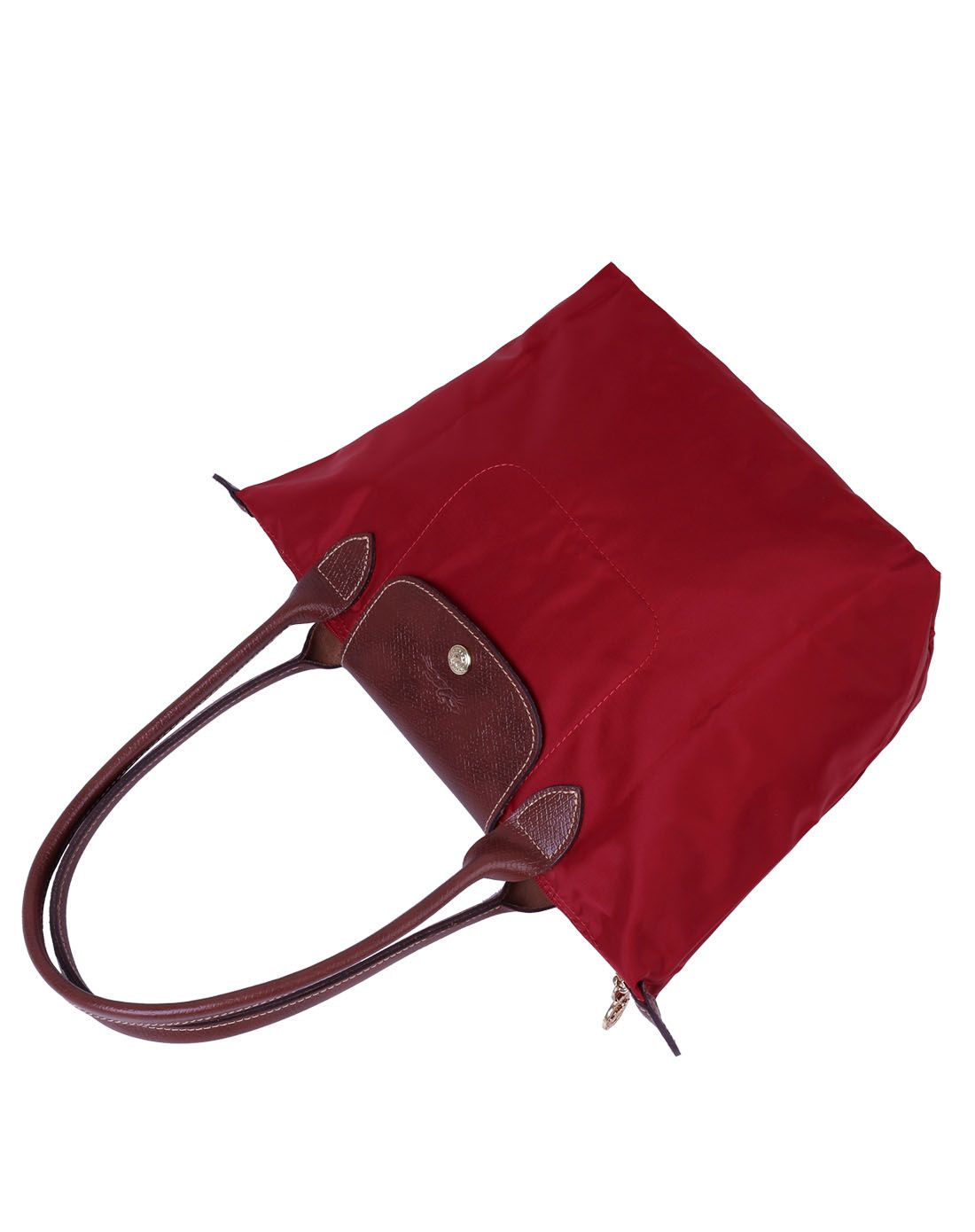 > longchamp老红色小号手提包