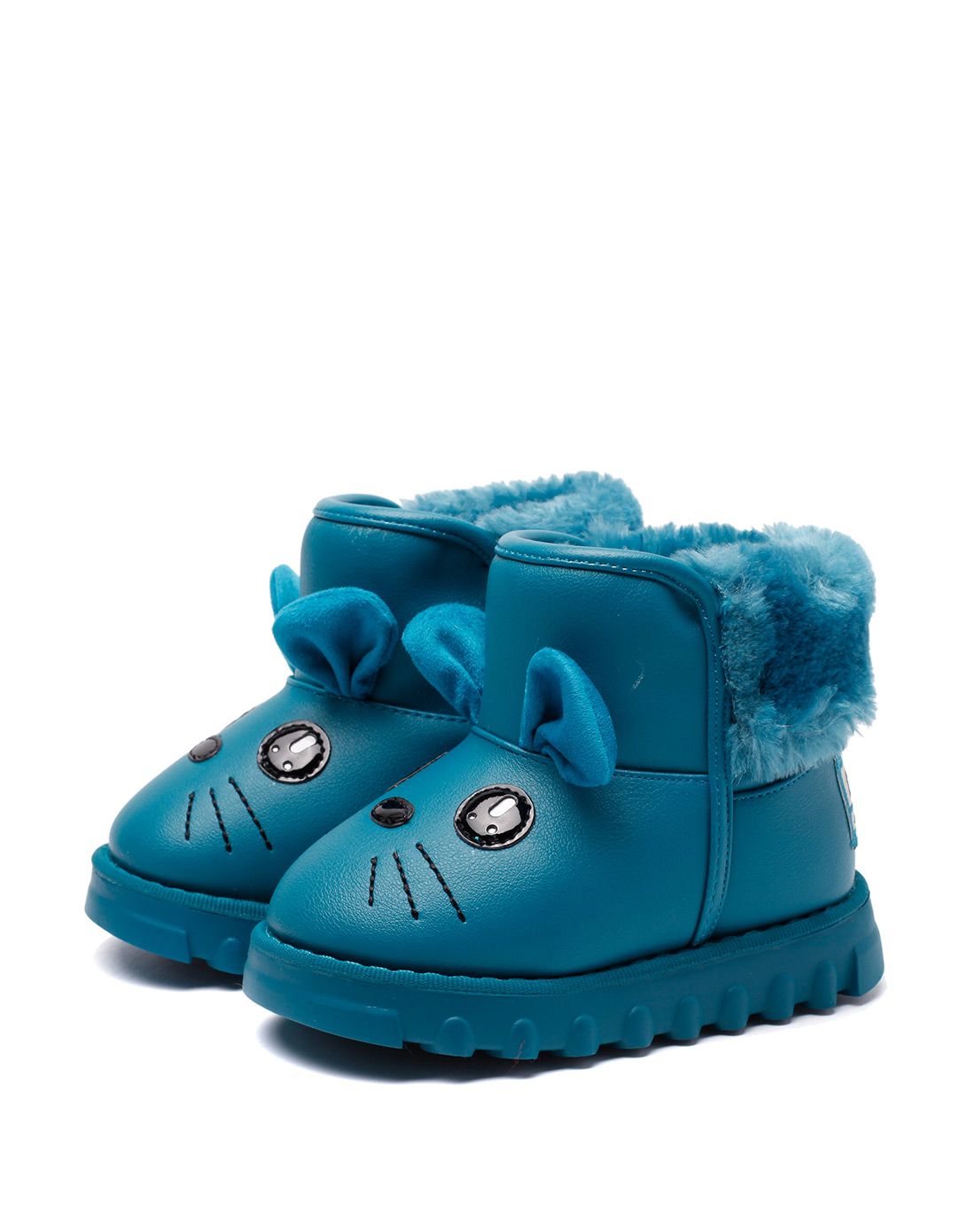 abckids男女童鞋女宝宝鞋湖蓝大棉皮鞋【20-25码】p5522222d-8400