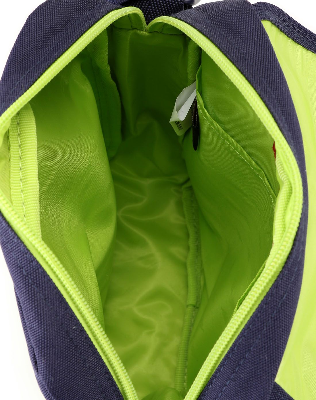 休闲个性 中性款深蓝配绿色单肩包