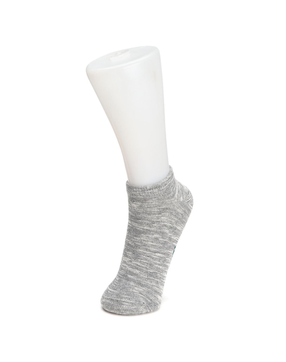 柔软针织 男款灰色运动平板短袜