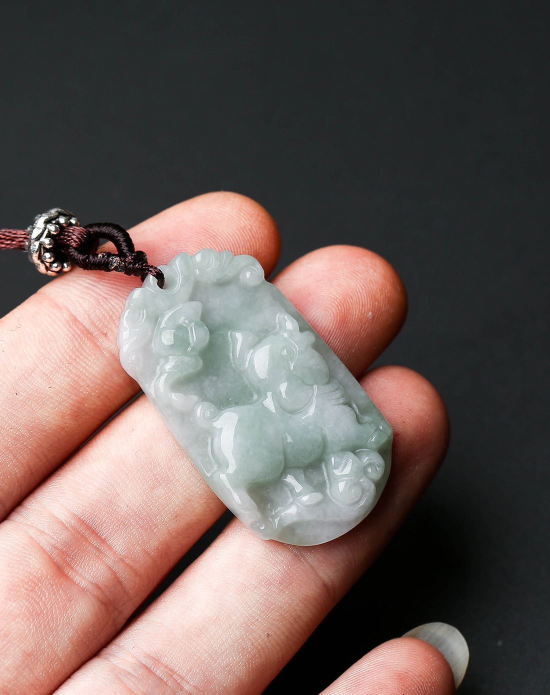 冰糯天然a货翡翠十二生肖牌-猪