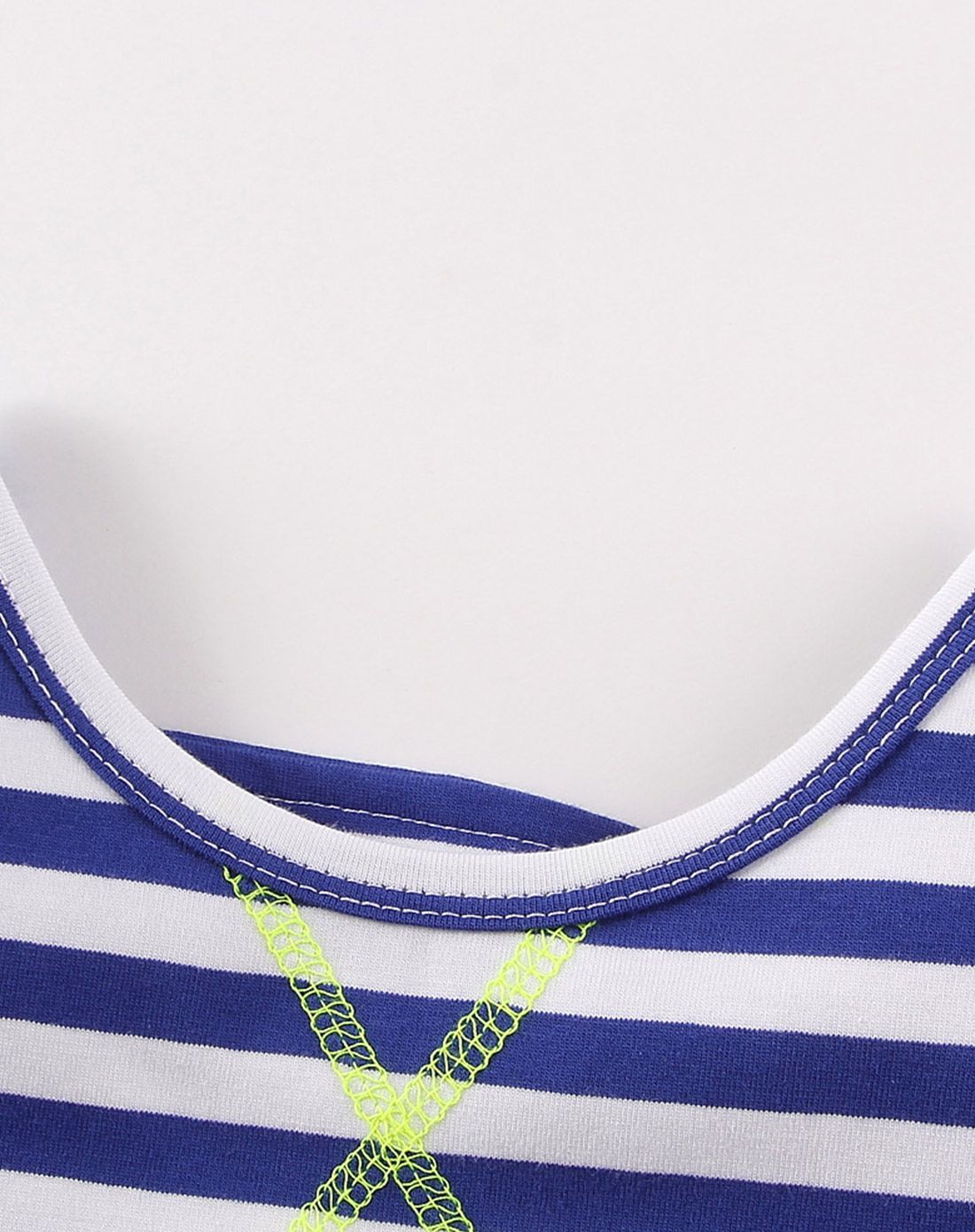 泡芙宝puffykids男女童女童宝蓝针织条纹连衣裙fhxz41k5257_唯品会