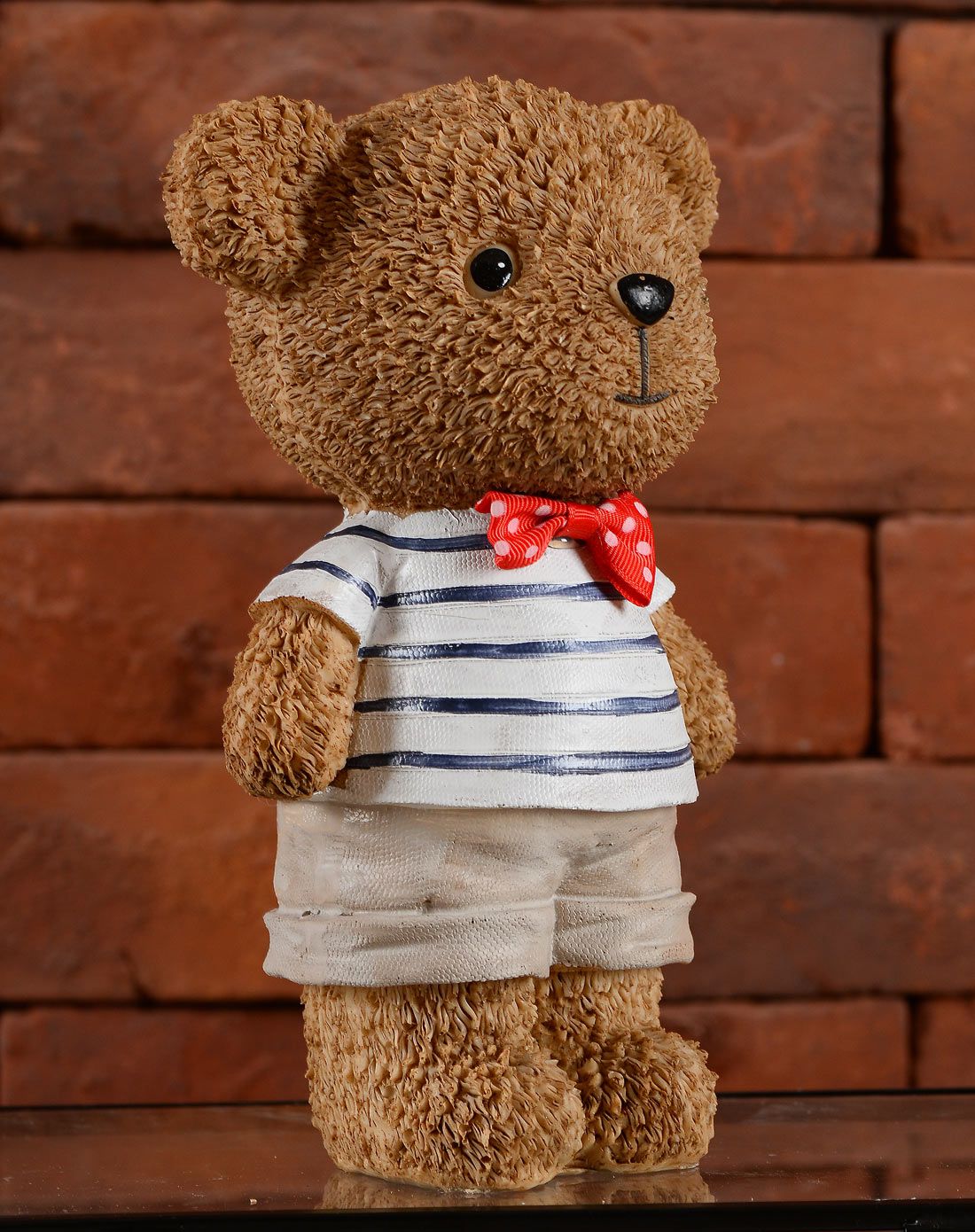 你可居 时尚创意棕色树脂小熊摆件b款