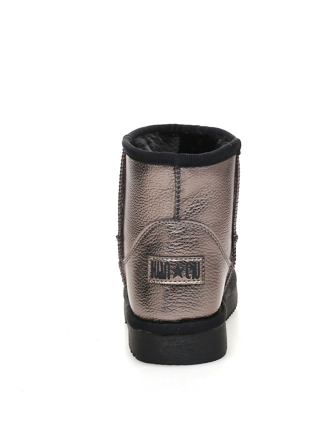 轻便柔软 女款银铜色雪地靴 保暖时尚