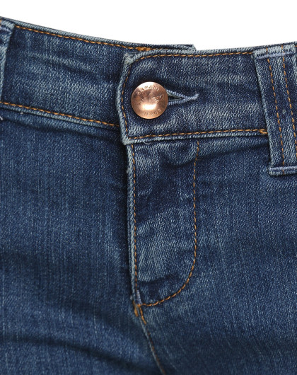 armani jeans女款后袋拉链设计棉质牛仔裤