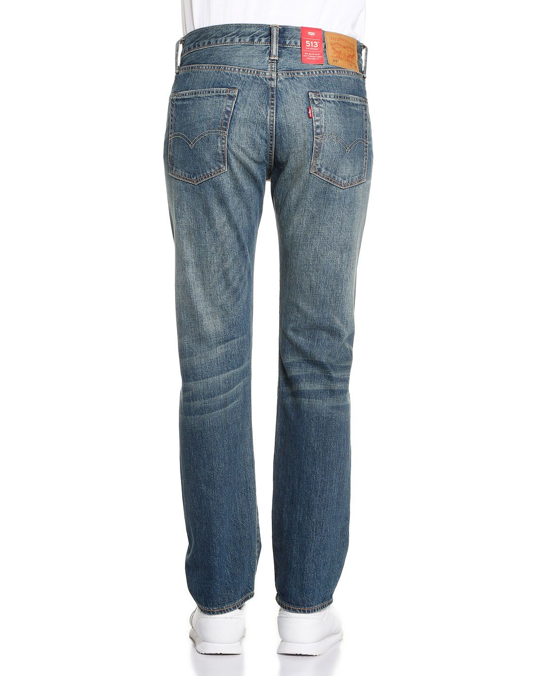 levis 李维斯513系列男士修身直筒做旧水洗牛仔裤