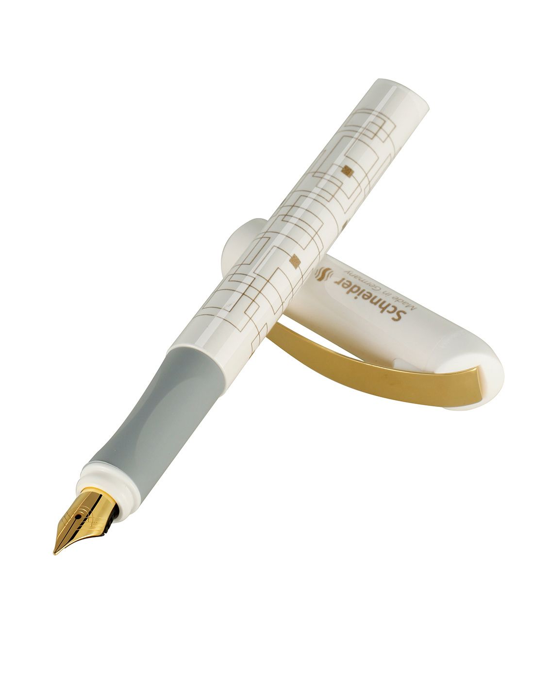 德国施耐德schneider笔专场金色年华白色钢笔礼盒装805-2_唯品会